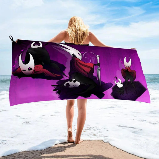 Hollow Knight Pink Bath Towel