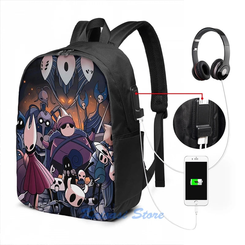 Hollow Knight USB Charging Backpack